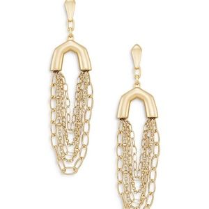 LIKE NEW Kendra Scott Ryder Statement Earring in Vintage Gold
